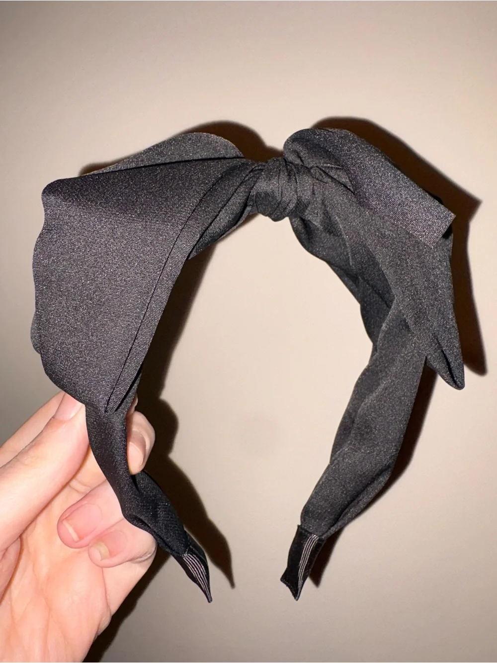 Black Knot Bow Headband - Women's Fashion Accessory